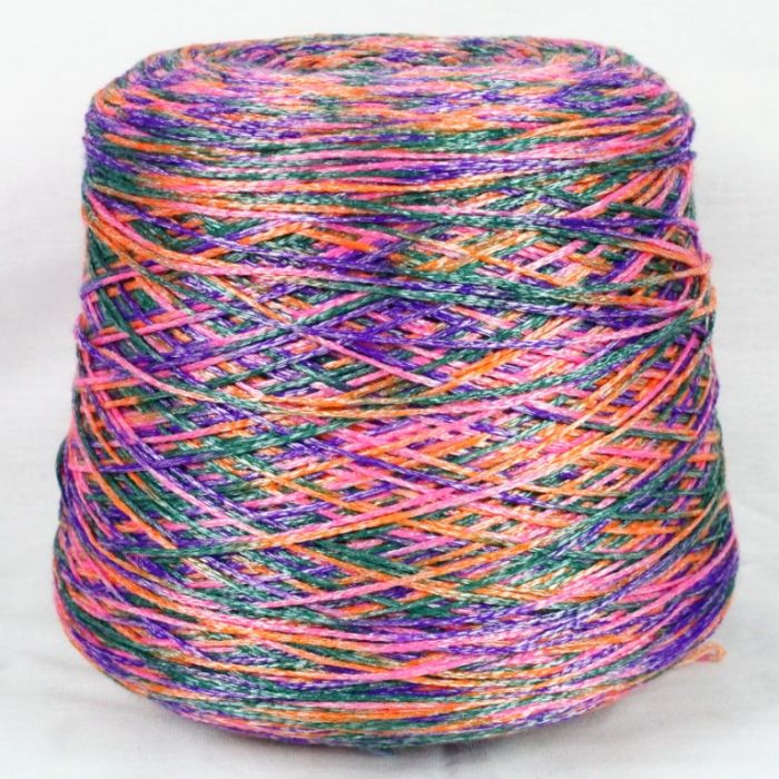 Слой нитей на мотке 5. Ализе меланжевая. Пряжа Италия секционная бобинная. Цветная пряжа для вязания. Разноцветная пряжа для вязания.